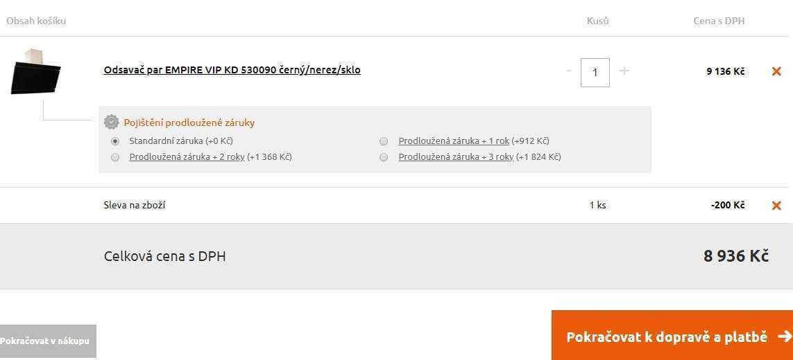 Digestoř Empire VIP