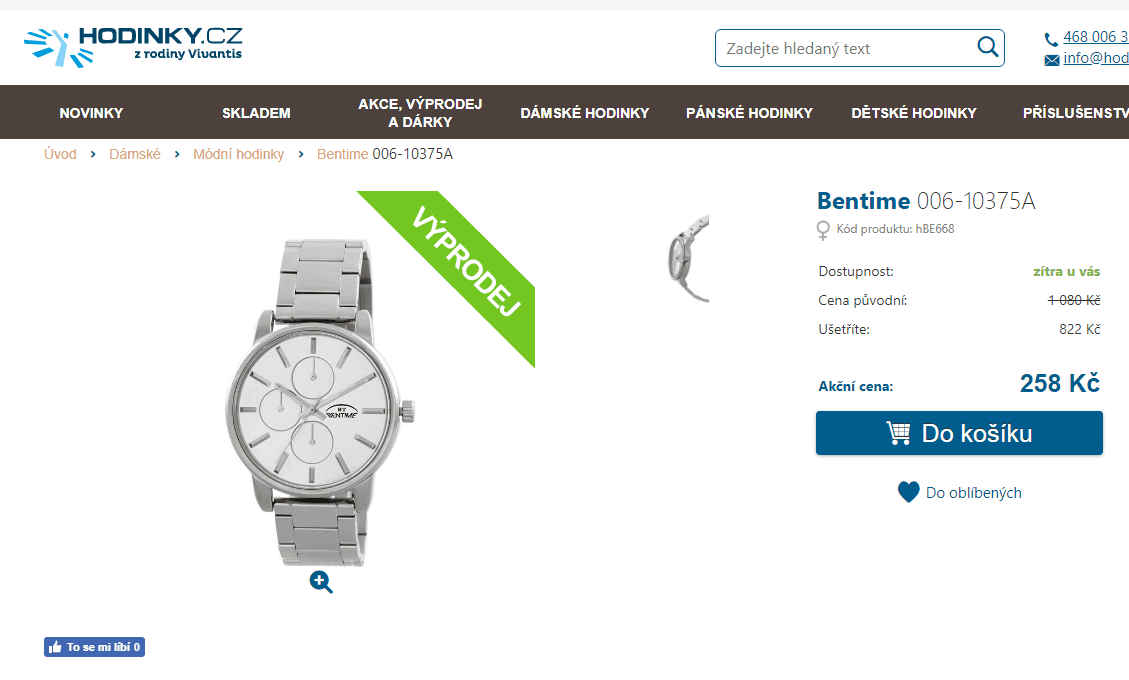 Dámské hodinky Bentime 006-10375A