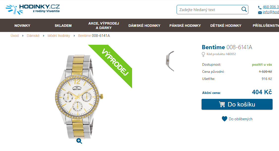 Dámské hodinky Bentime 008-6141A