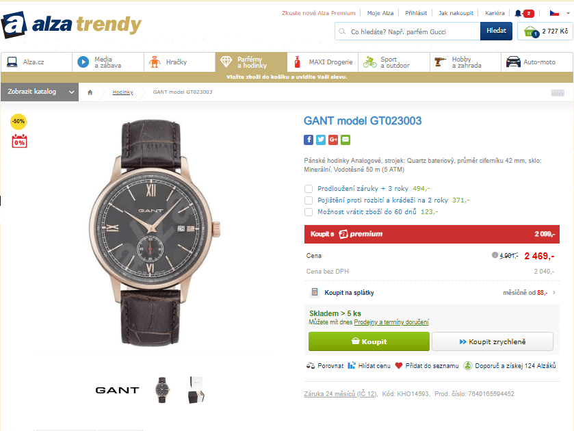 Pánské hodinky Gant GT023003