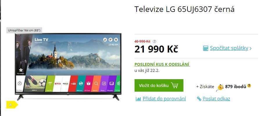 Ultra HD Smart TV, HDR, 164cm, LG