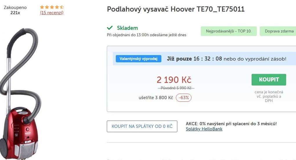 Sáčkový vysavač Hoover Telios+