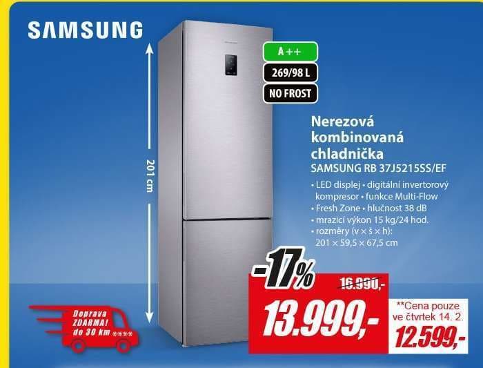 Komb. chladnička Samsung, A++, nerez