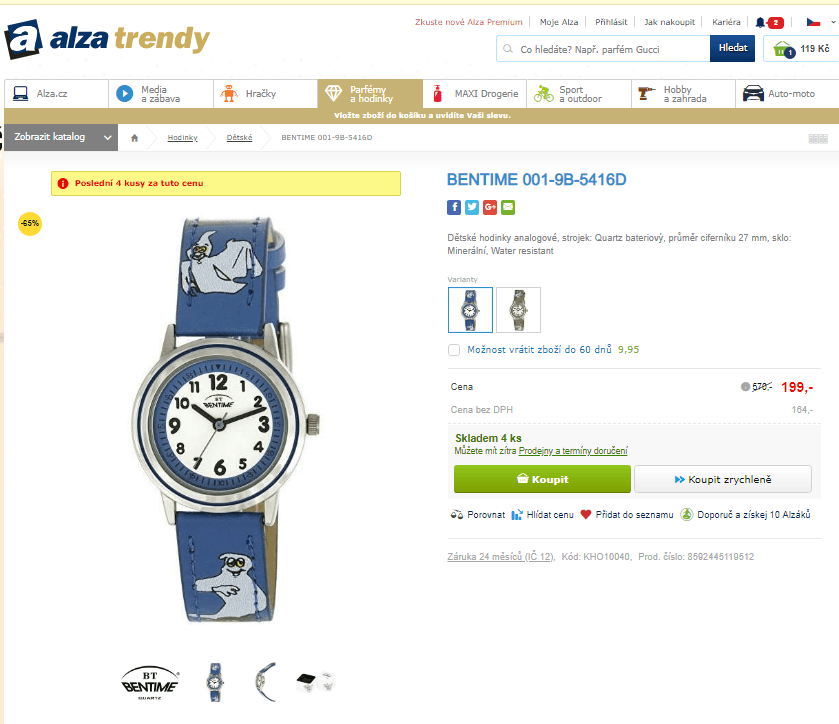 Chlapecké hodinky Bentime 001-9B-5416D
