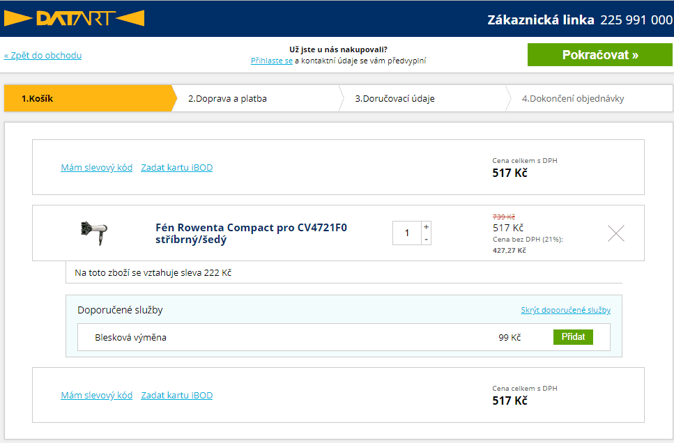 Fén na vlasy Rowenta CV4721F0 
