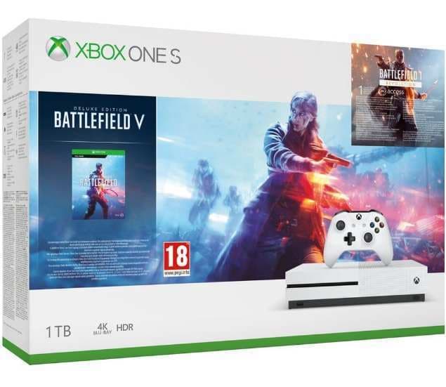 Xbox One S 1 TB + 2 hry (Battlefield, Gear of War)