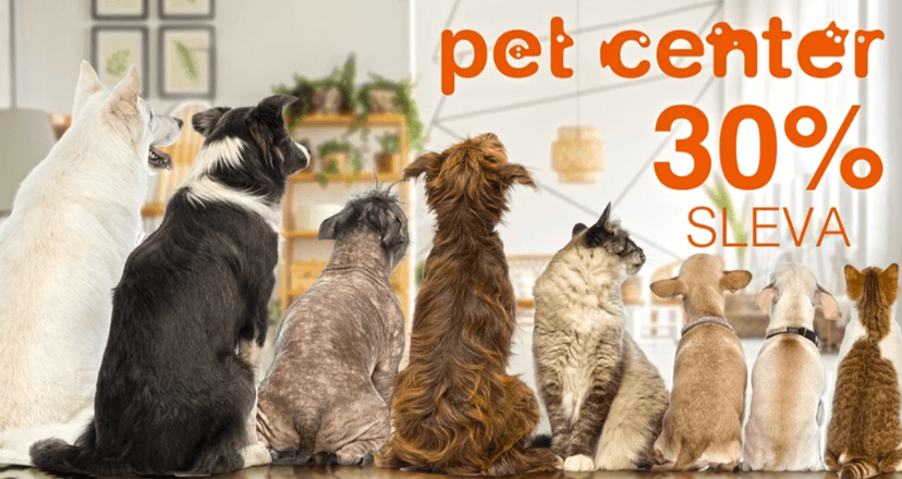 Sleva 30 % na nákup z prodejen Pet Center
