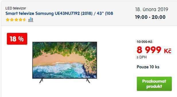 Ultra HD Smart TV, HDR, 108cm, Samsung