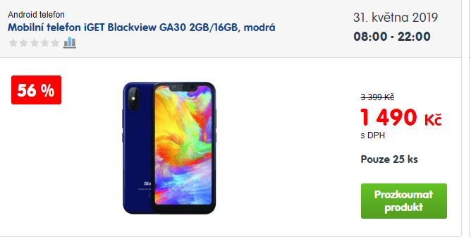 iGet, 4x 1,3GHz, 2GB RAM, 5,5", FaceID