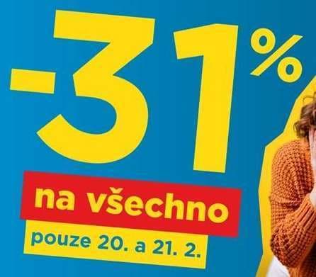 Sleva 31% na vše