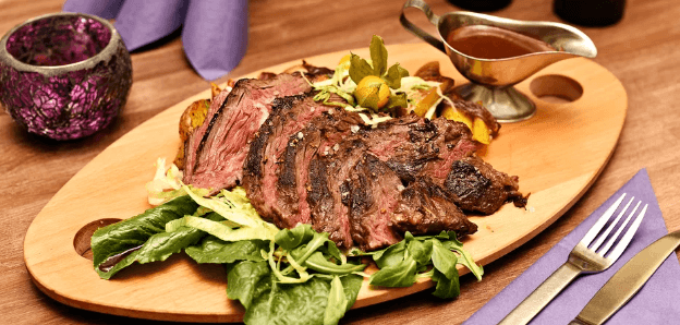 400g filírovaný hovězí hanger steak pro 1 os.