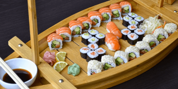 Sushi set v restauraci Mr. Wok