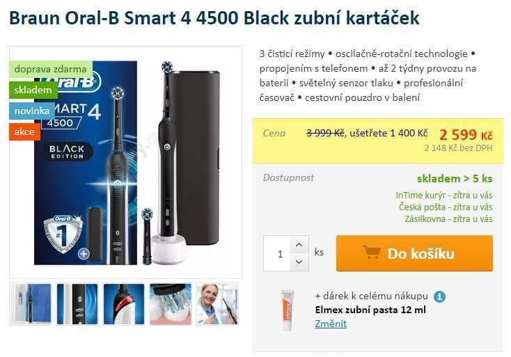 Elektrický zubní kartáček Oral-B 4500
