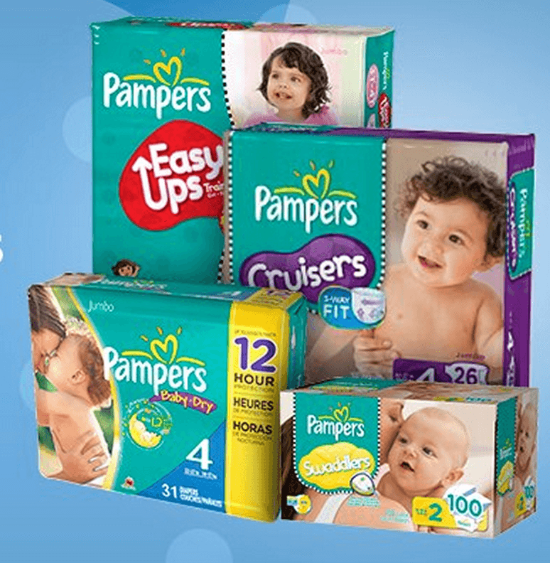 Výprodej různých produktů Pampers