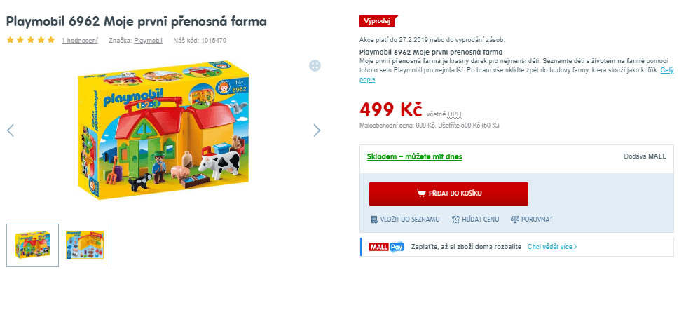 Přenosná farma Playmobil 6962