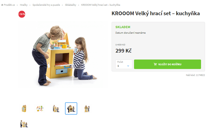 Dětská skládací kuchyňka Krooom
