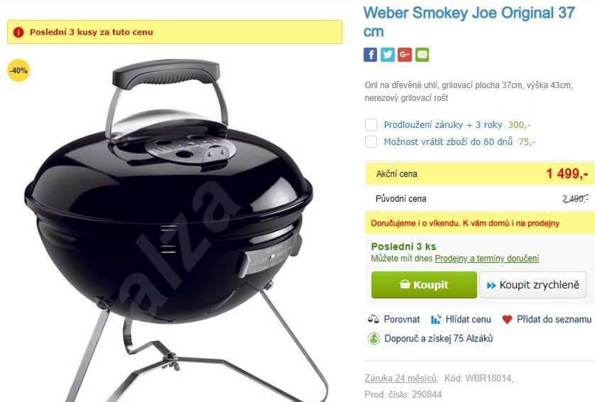 Weber Smokey Joe Original 37 cm
