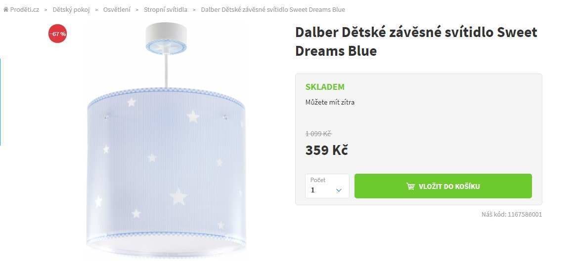 Svítidlo pro děti Dalber Sweet Dreams