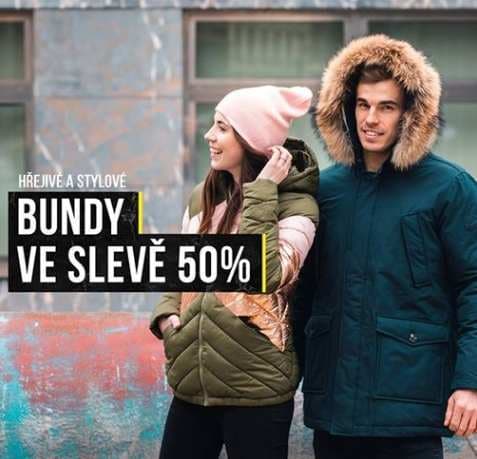 Sleva 50% na bundy