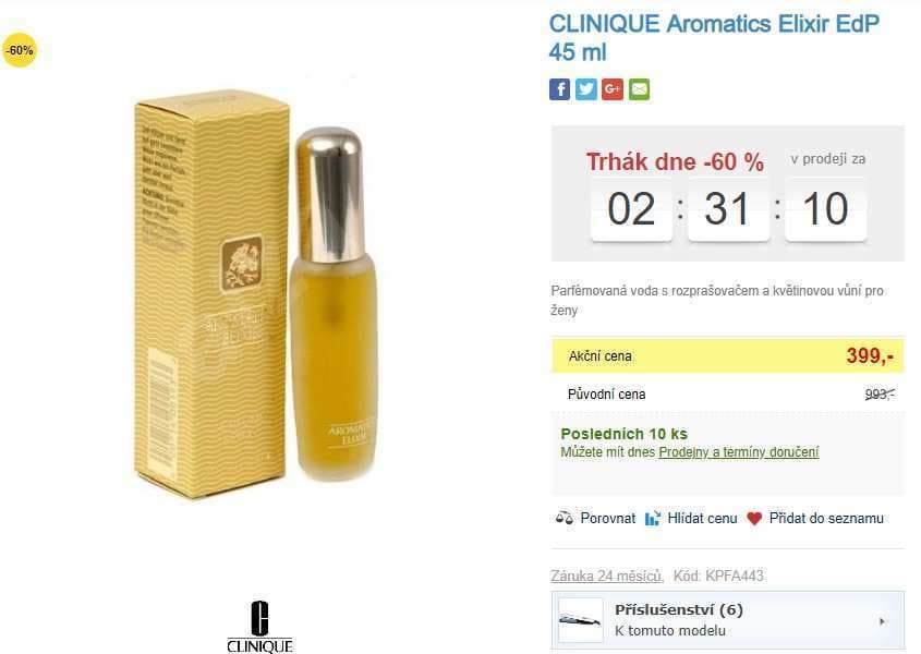 Dámský parfém CLINIQUE Aromatics Elixir EdP 45 ml