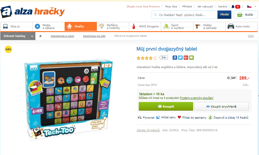 Můj první dvojjazyčný tablet / 6 her