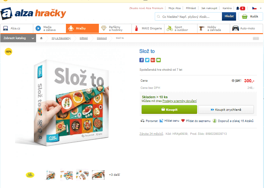 Společenská hra Slož to 