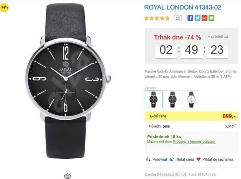 Pánské hodinky Royal London 41343-02