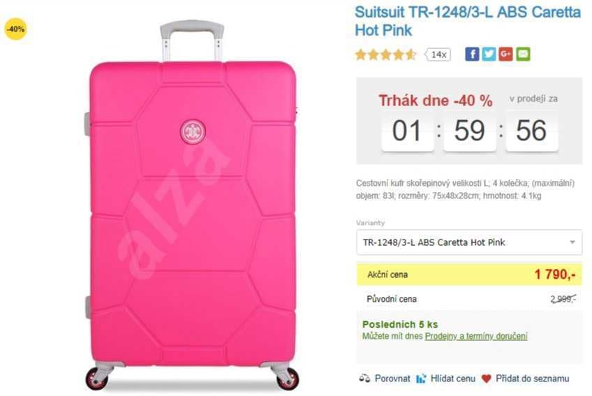 Kufr SuitSuit Caretta, L, 83 l, ABS