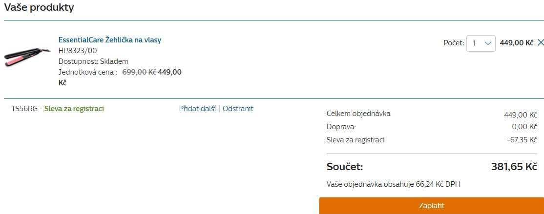 Turmalínová žehlička na vlasy Philips HP8323