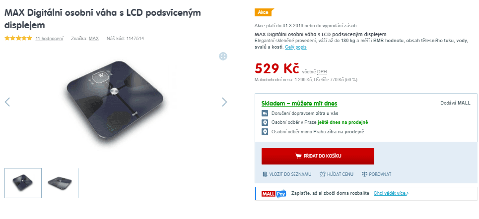 Diagnostická osobní váha MAX 