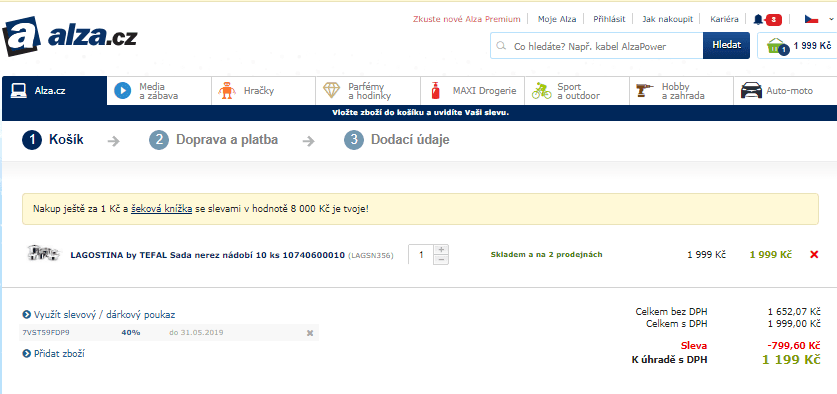 Sada nerez nádobí Lagostina by Tefal 10 ks