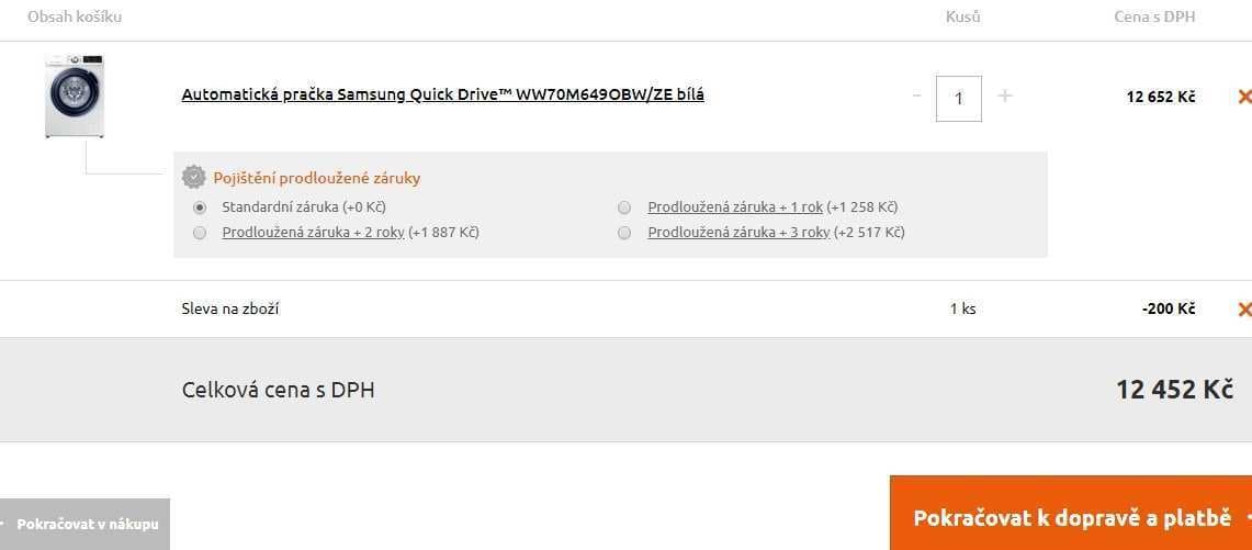 Pračka Samsung, A+++, 7 kg, 1400 ot., QuickDrive