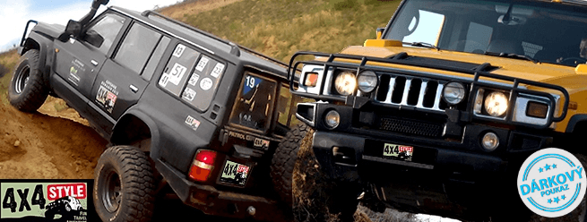 Offroad jízda Nissanem Patrol nebo Hummerem H2