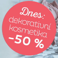 Dekorativní kosmetika sleva 50%