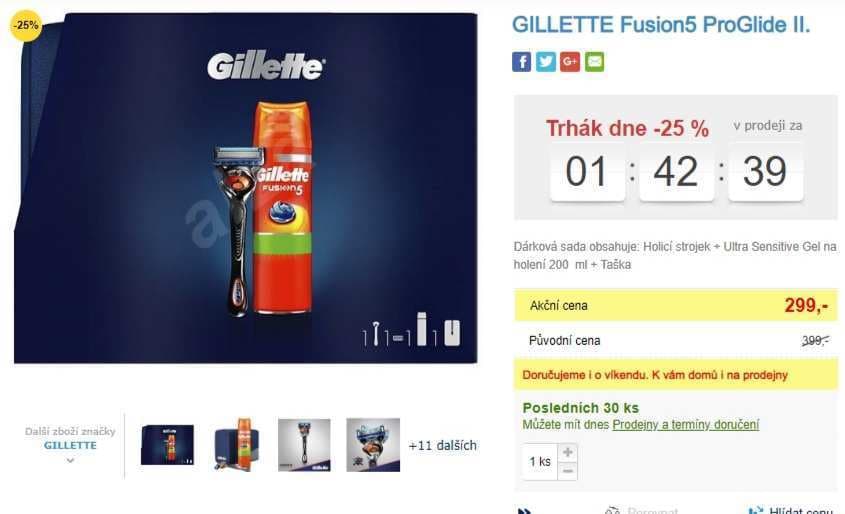 Dárková sada GILLETTE Fusion5 ProGlide II 