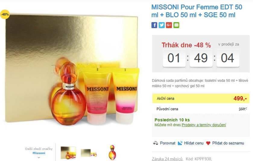 Dárková sada pro ni: MISSONI Pour Femme