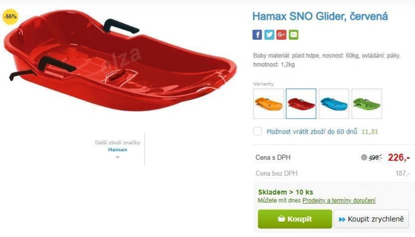 Boby Hamax Glider, 2 barvy