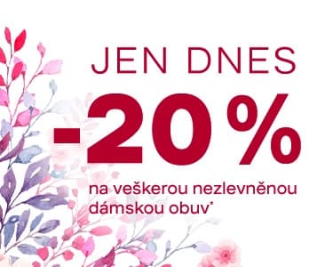 Sleva 20% na nezlevněnou dámskou obuv