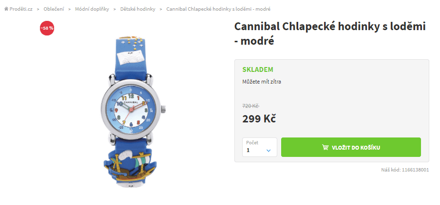 Chlapecké hodinky Cannibal CJ271-13