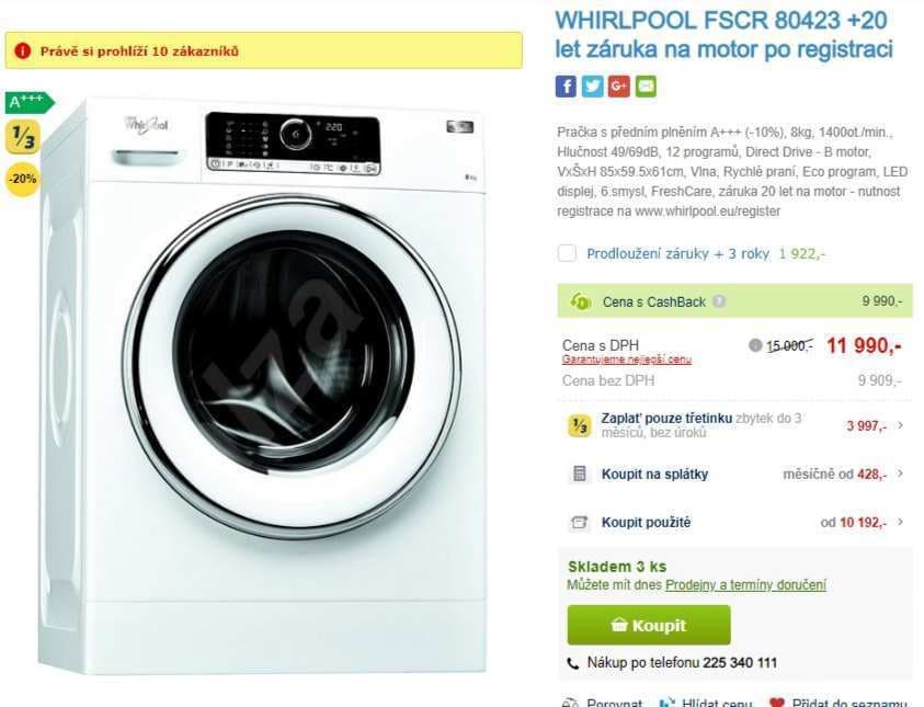 Whirlpool, 8kg, 1400 ot., A+++, ZEN