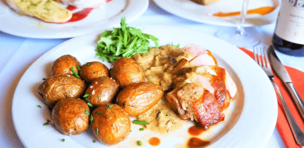3chodové menu s panenkou nebo krůtím prsíčkem
