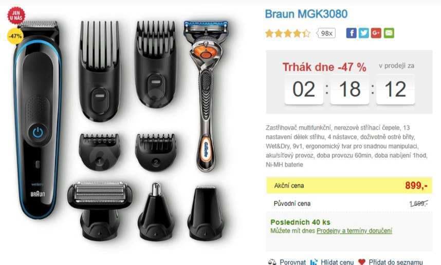 Braun, holení a stříhání + Gillette