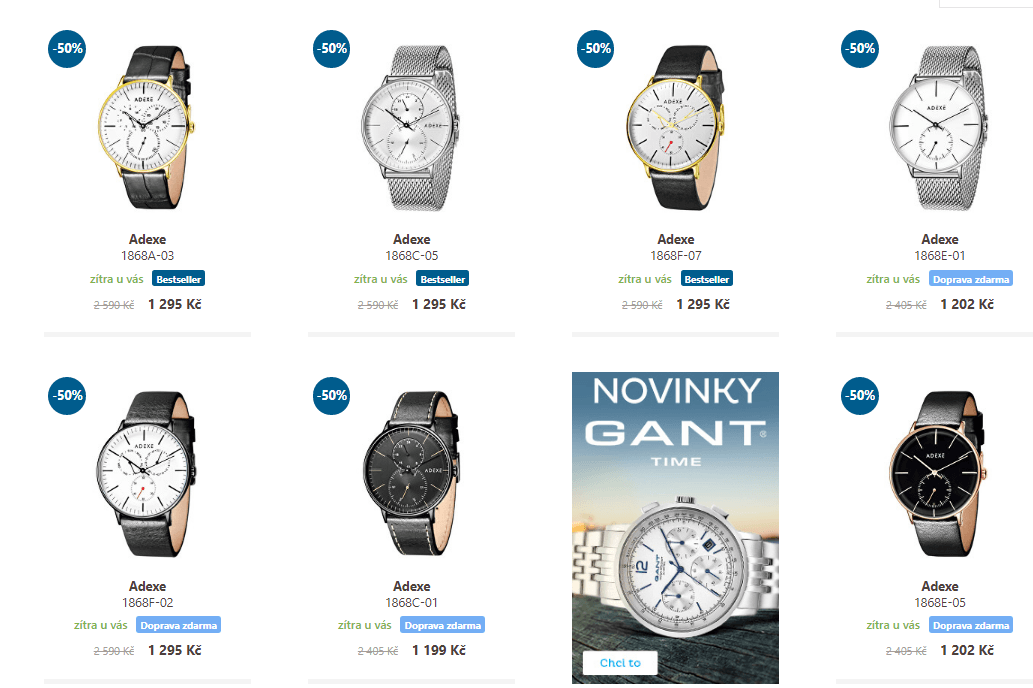 Hodinky Adexe za super ceny