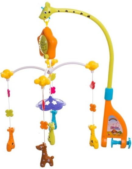 Kolotoč nad postýlku Teddies - žirafy
