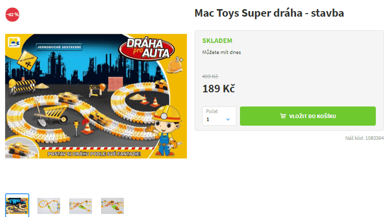 Super dráha Mac Toys - stavba