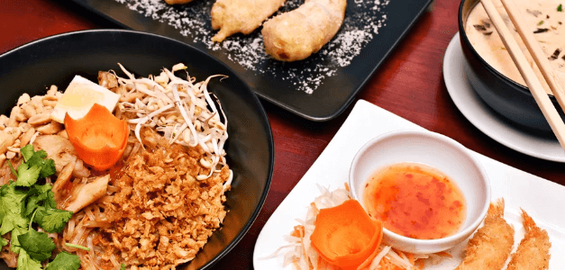 Asijské menu: 3 chody a dezert pro 1 os. 