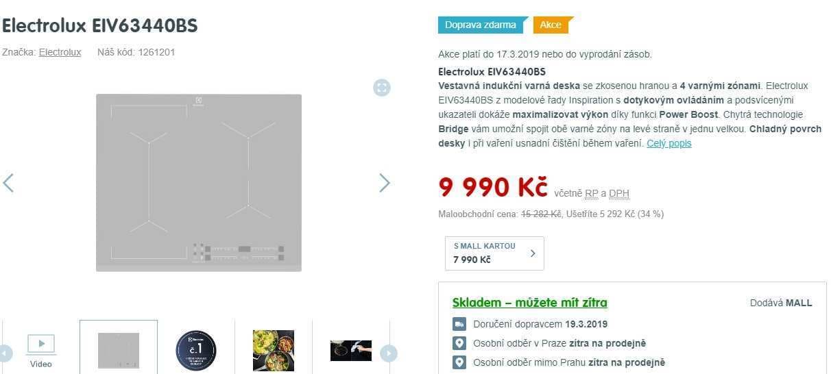 Unikátní indukční varná deska Electrolux