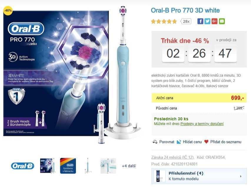 Elektrický kartáček Oral-B Pro 770