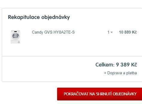 Sušička prádla Candy, 8kg, Smart, NFC, A++