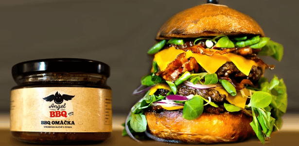 Angel Grill BBQ burger, 2× 100 g + Coca Cola